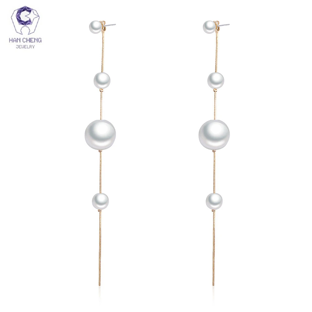 Новинка женские серьги HanCheng висячие с кисточками длинные для женщин украшения