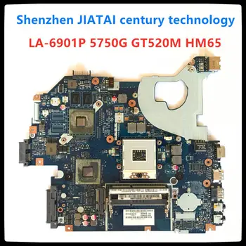 

P5WE0 LA-6901P motherboard for acer 5750 5750G 5755 laptop motherboard HM65 GT520M motherboard original 100% Test OK