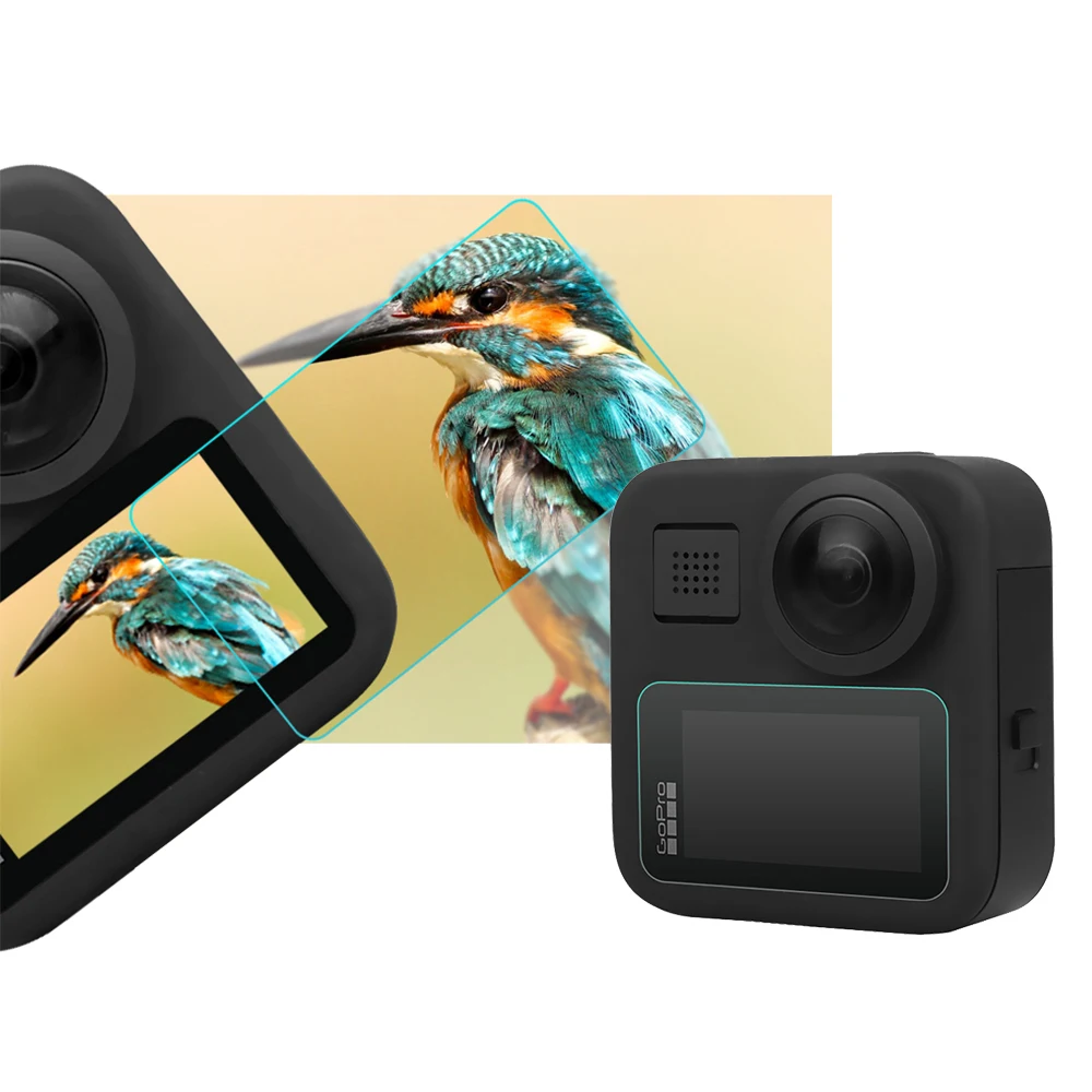 2/3 защита экрана из закаленного стекла для GoPro Max спортивная Экшн-камера Дисплей Монитор против царапин защитная пленка аксессуар