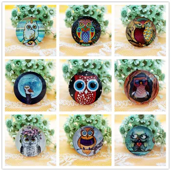 

High grade 10PCS/lot Round 25MM Mixed Pattern Glass Cabochon for Cameo Base Setting Jewelry Accessories hand made Supplies