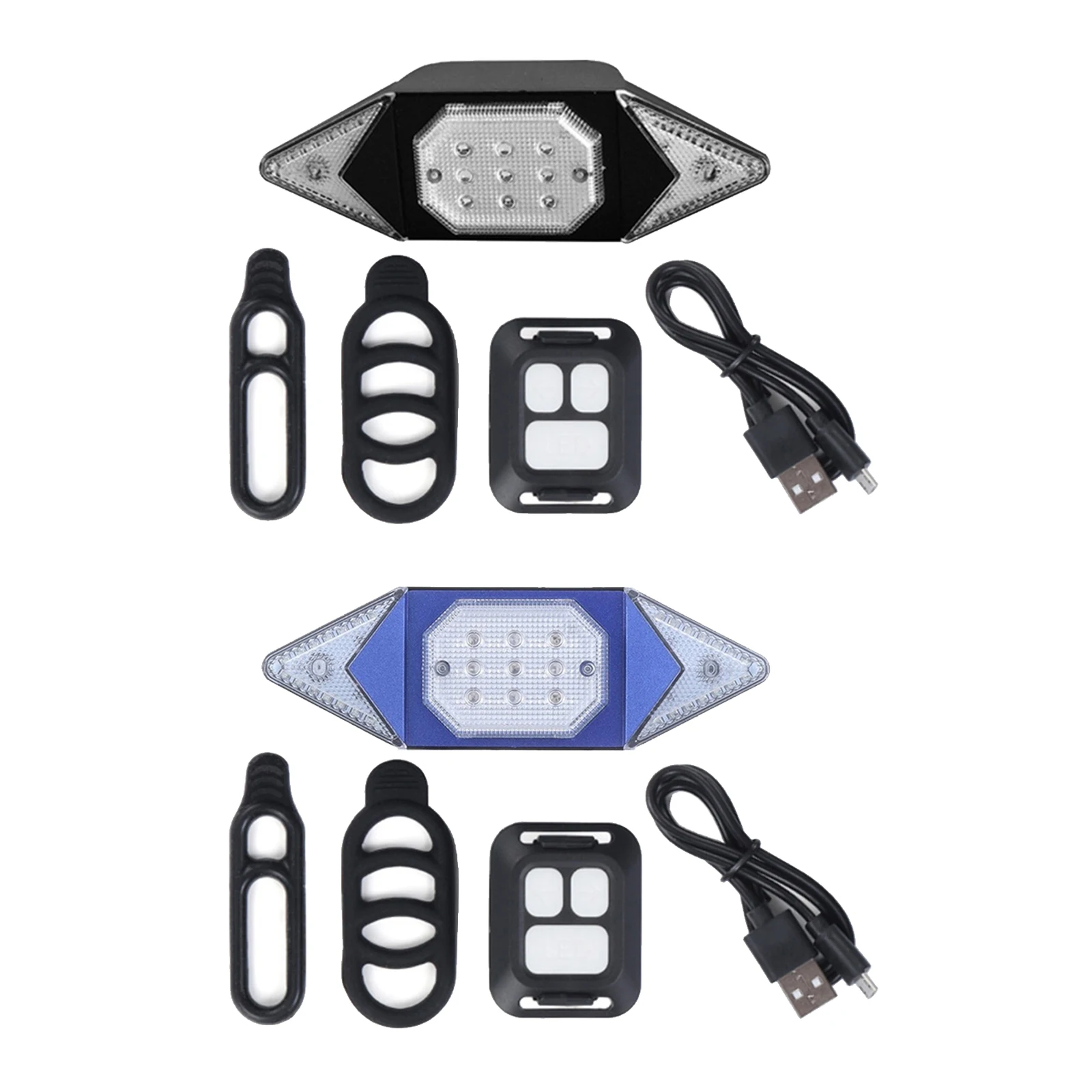 Bike Tail Light Turn Signal USB Rechargeable Rear Wireless Remote Control Bicycle Indicator Light Bike Tail Light Turn Signal USB Rechargeable Rear Wireless Remote Control Bicycle Indicator Light