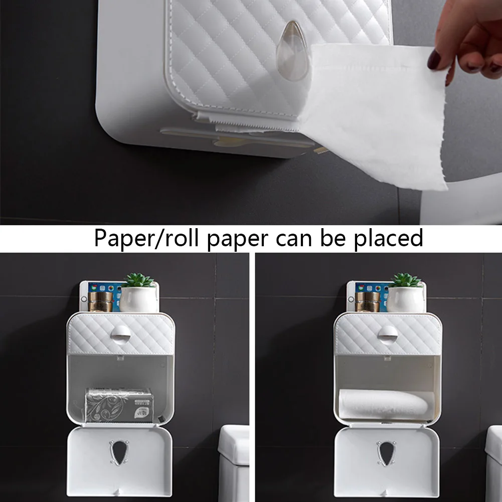 Держатель для туалетных рулонов, водонепроницаемый держатель для бумажных полотенец, Настенная Подставка для бумаги, чехол для хранения