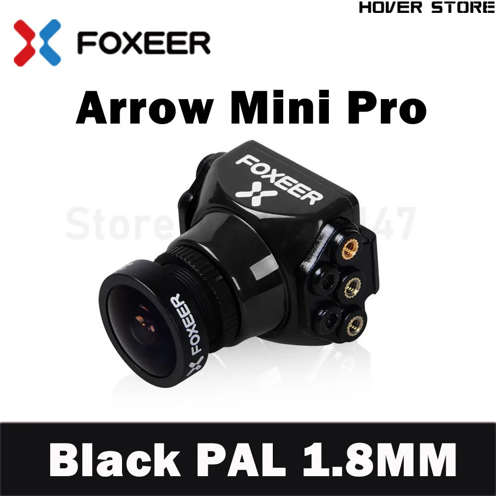 Высококачественный Foxeer Arrow Mini/standard/Micro Pro PAL FPV камера 1,8/2,1 мм с OSD черный/синий/красный для FPV RC Дрон - Цвет: Mini Black 1.8