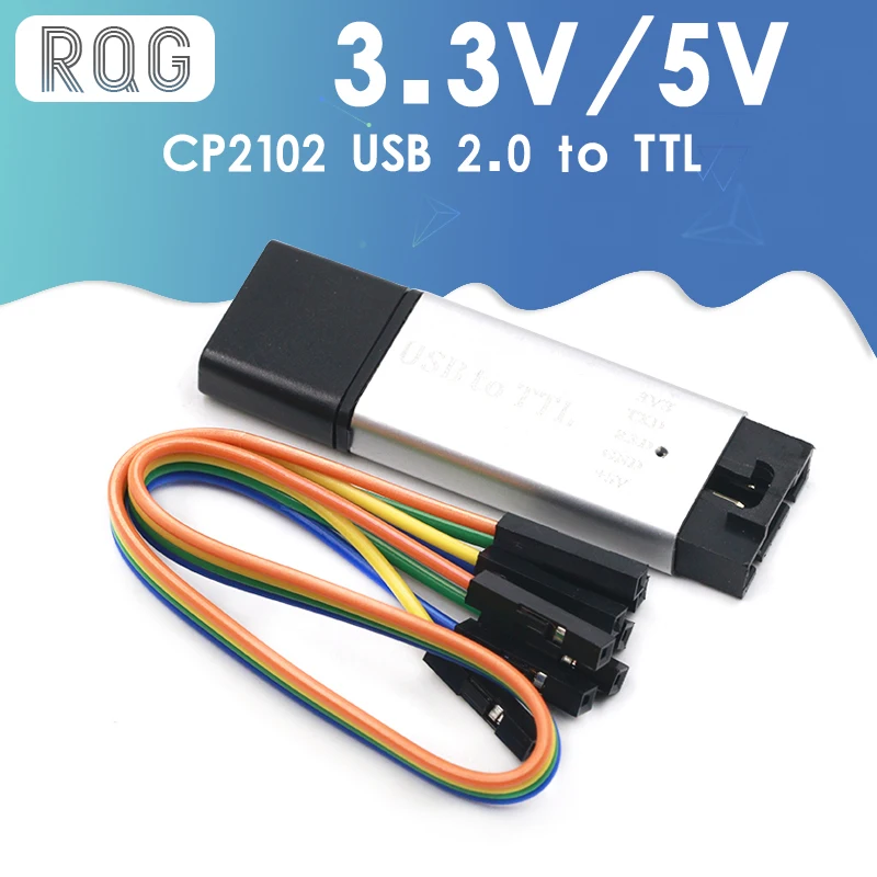 Алюминиевый корпус CP2102 USB 2 0 для TTL UART модуля 6-контактный последовательный