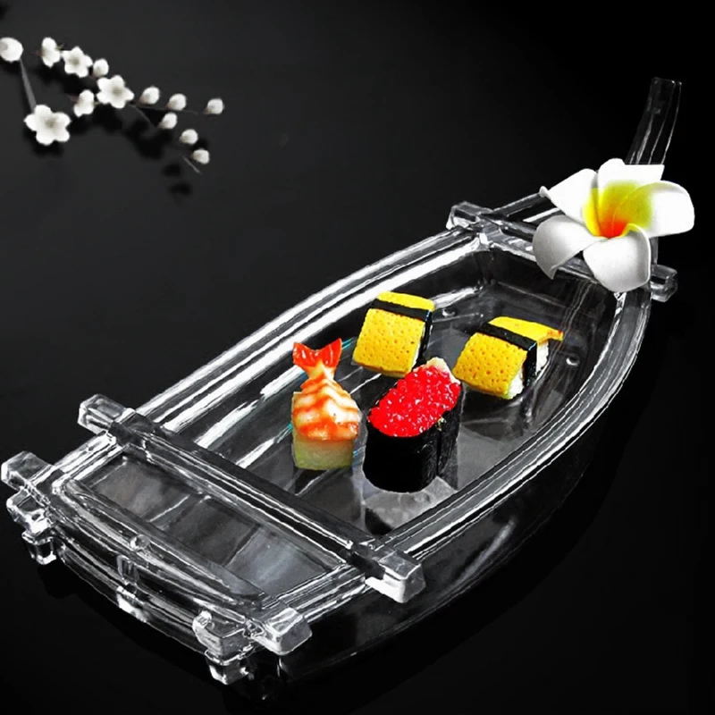 Акриловая лодка для суши прозрачная из морепродуктов столовые приборы сухой