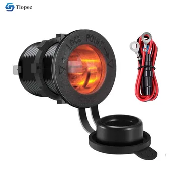 

Cigarette Lighter Socket Plug 12V-24V for Car Boat Marine Motorcycle Phone Charger Socket Power Plug Outlet Adapter