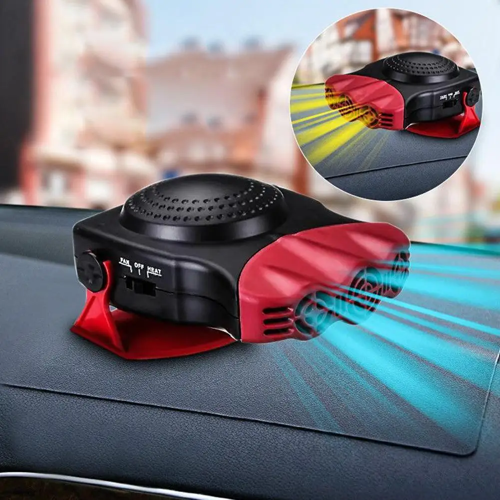 12V 150W Car Vehicle Cooling Fan Hot Warm Heater Windscreen Demister Defroster 2 in 1 Portable Auto Car Van Heater