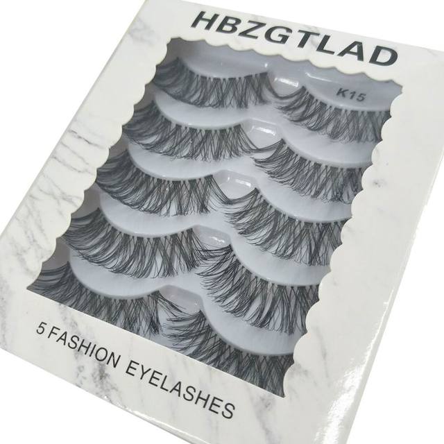 10mm-25mm 6D 100% Mink Hair Full Strip Eyelashes Extension Fluffy Wispies Natural Long Eye Lashes Handmade Eye Makeup Tool