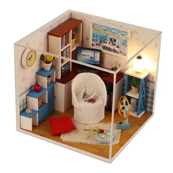 

Diy Cabin Warm Series Puzzle Building Blocks Toys Handmade Diy Assembled Toys Wooden Model Toy Gifts For Children M-003 Hot!