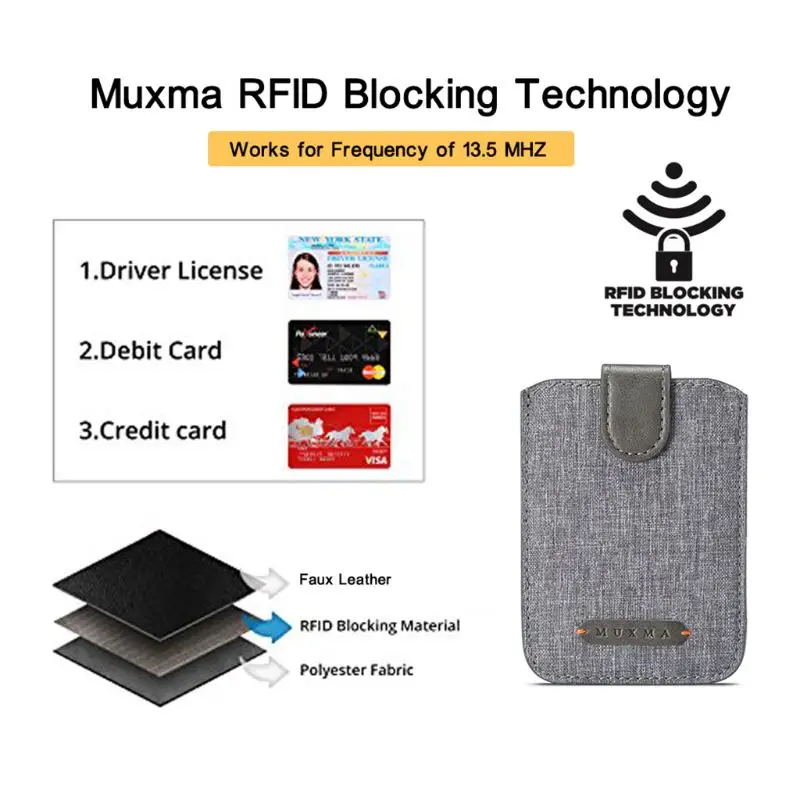 THINKTHENDO Универсальный RFID Блокировка 5 Pull Кредитная карта чехол для телефона кошелек Чехол клейкий