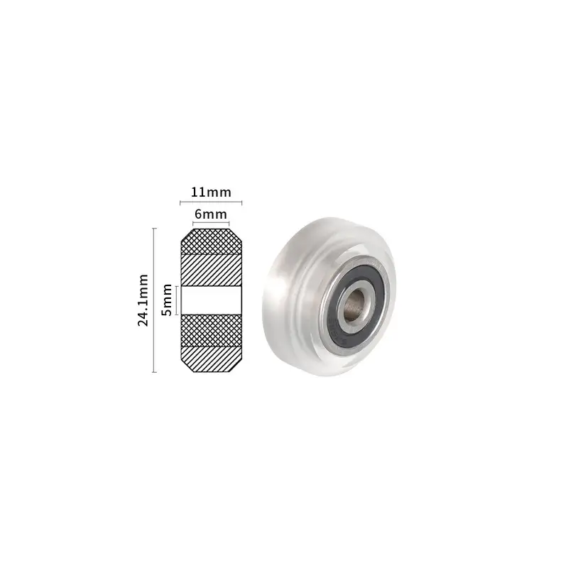 10PCS POM Plastic Wheel Bearing Pulley Small Big V-Slot Models 625ZZ 625RS MR105zz Idler Gear For 3D Printer Parts Openbuilds image 9