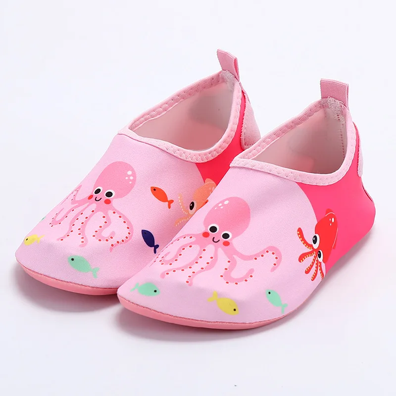 Быстросохнущая мягкая детская обувь; домашняя обувь для маленьких мальчиков и девочек с героями мультфильмов; детская пляжная обувь; носки для плавания