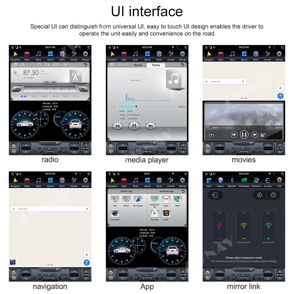Top Tesla style 4GB RAM Android 9.0 Car NO DVD Player GPS Navigation Stereo In-dash for Toyota Camry Aurion 2012- 2016 Multimedia HD 16
