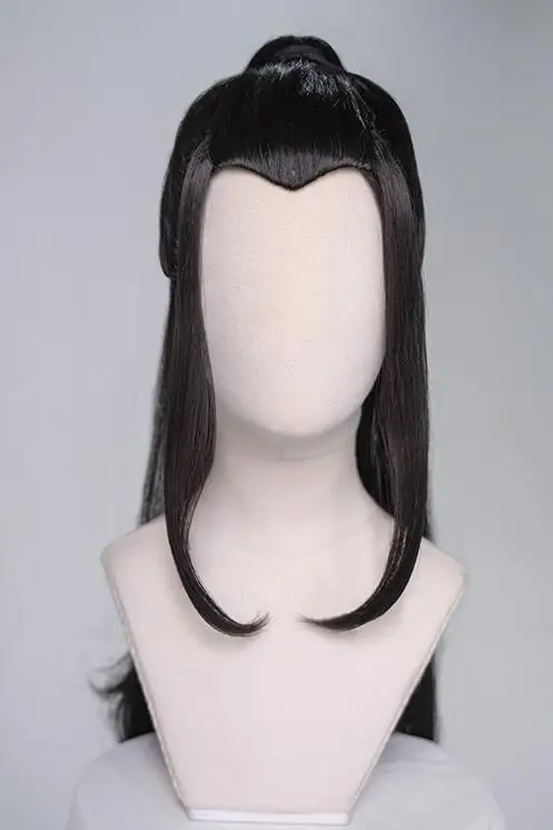 wig Аниме Grandmaster of Demonic Cultivation Mo Dao Zu Shi подростковый Nie Ming Jue косплей костюм Индивидуальный заказ полный комплект - Цвет: wig
