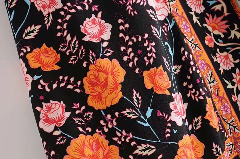 KIYUMI Boho платье для женщин, из искусственного шелка Мини платья Лето v-образным вырезом с коротким рукавом цветочным принтом Vestidos пляжное повседневное цыганское сексуальное платье
