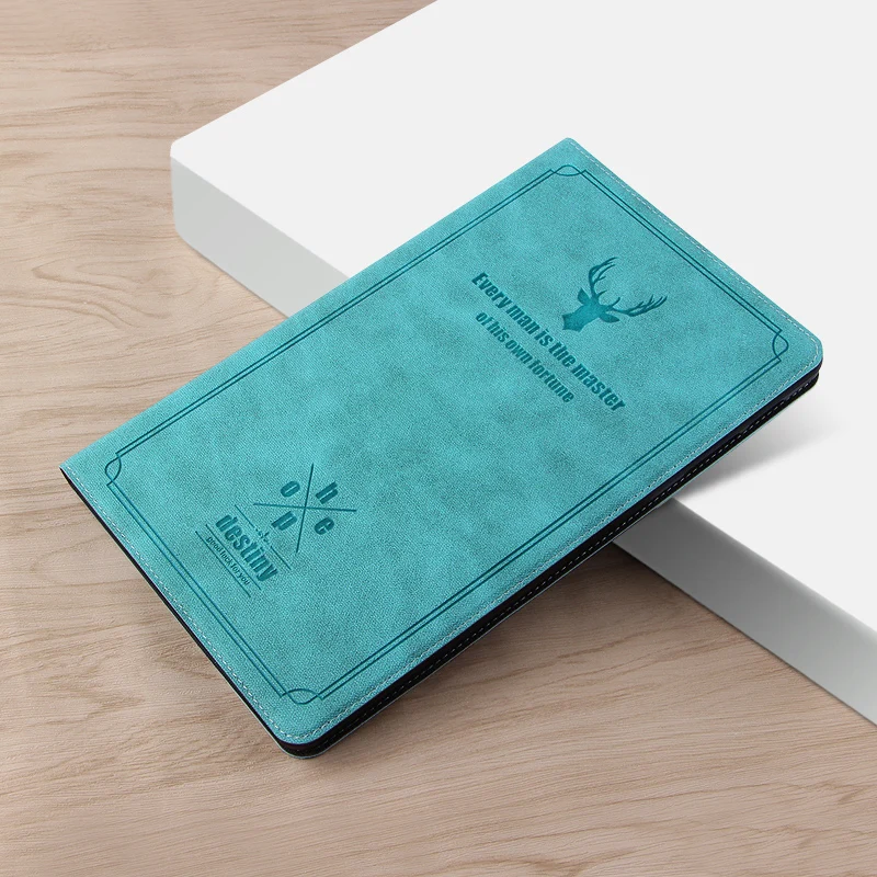 

Blue Deer Head Cases for Samsung Galaxy Tab A 10.1 2019 Elk Head Case SM-T510 T515 Shockproof Leather Stand Cover Case