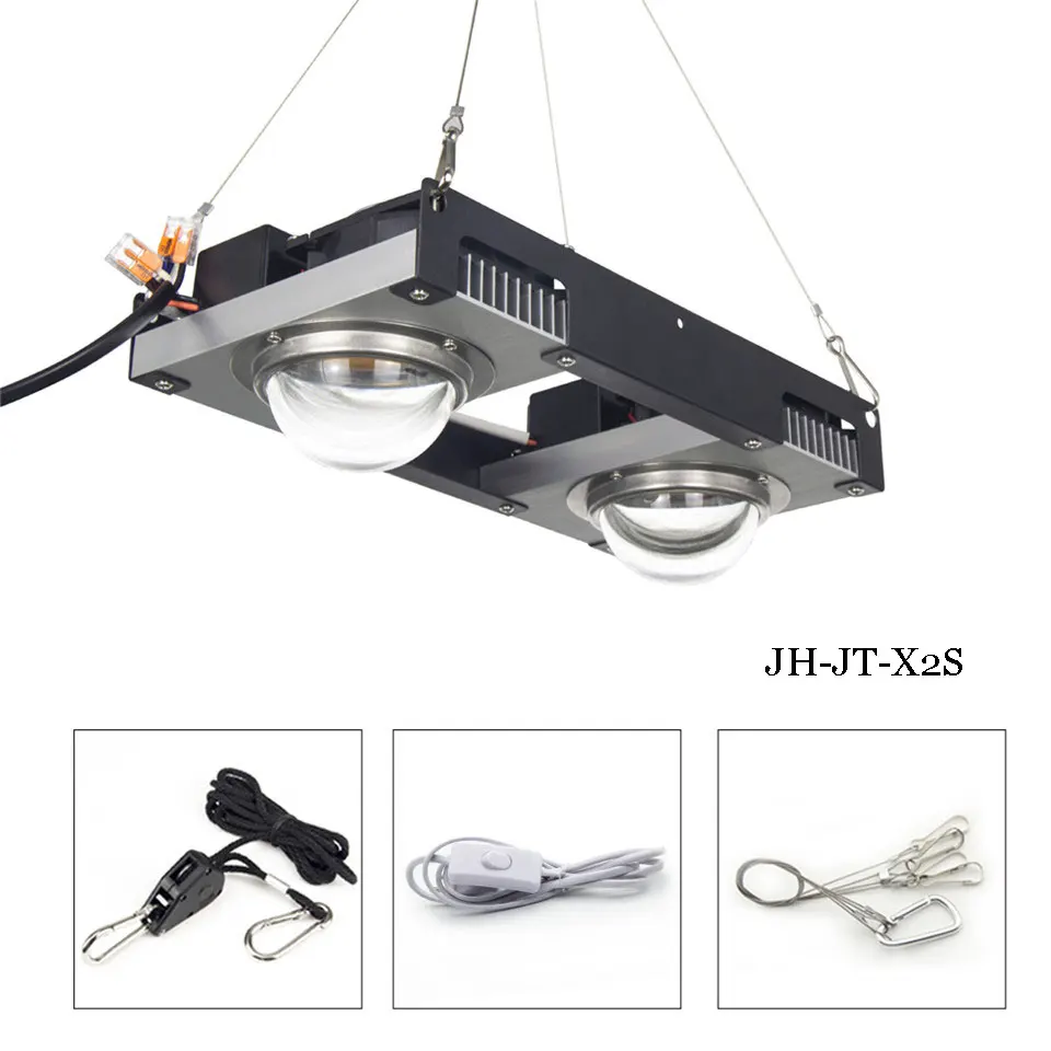 JH-JT-X2S CXB3590 COB светодиодный светильник для выращивания полный спектр 100 Вт 200 Вт Citizen 1212 светодиодный светильник для выращивания растений для комнатных палаток теплиц гидропоники - Испускаемый цвет: JH-JT-X2S