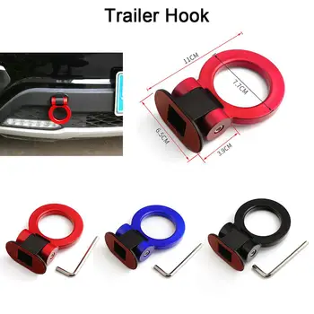 

Universal Car Trailer Hook ABS Adhesive Adjustable Trailer Ring Car Styling Trailer Hooks Sticker Decoration Towing Hook