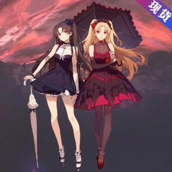 

Moon girlfriend Cos Fate/Grand Order Cosplay Ishtar Woman Dress Cosplay Costume DressNecklaceHeadwearSocksSleeves Accessory
