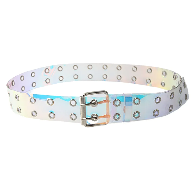 

Женский Прозрачный корсет, модный двухрядный ремень с ушками и пряжкой, повседневный Универсальный Пояс для джинсов и брюк