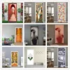 2PCS/Set Black Geometric Door Sticker Home Decor Self Stick Wallpaper Waterproof Renovation Poster Wallpaper On The Door Decals ► Photo 2/6