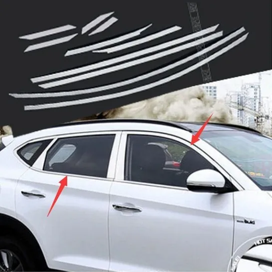 

2016-2017 for Hyundai Tucson High quality stainless steel window trim cover