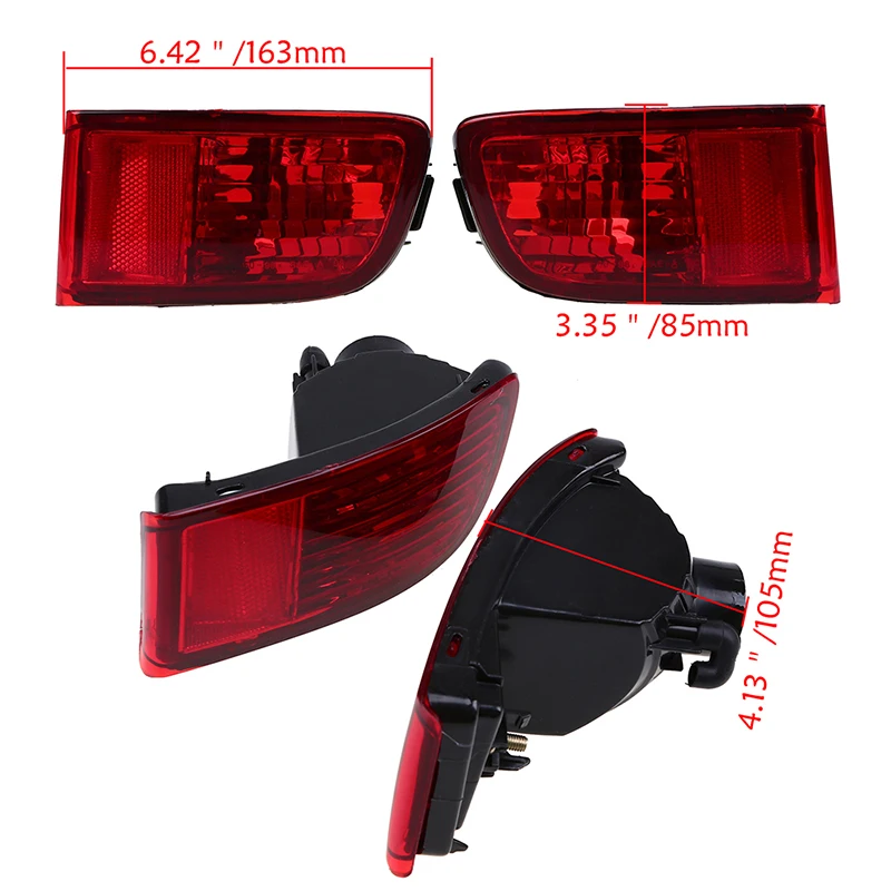 Автомобильные задние фары POSSBAY для Toyota Land Cruiser Prado(J120) GRJ120 TRJ120 FJ120 2002 2009 красный