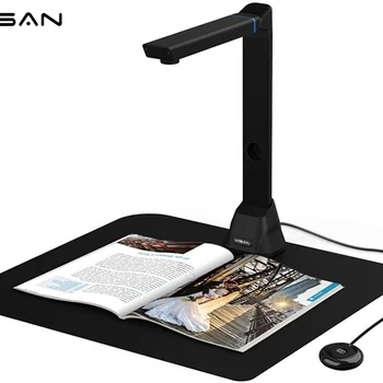 VIISAN VK16 책 문서 스캐너, 사무실 교사용 고화질 16MP 휴대용 스캐너, 캡처 크기 A3 다국어