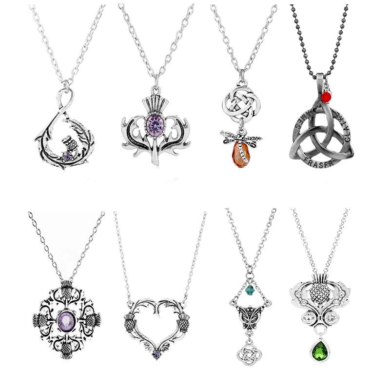 Ожерелье с подвеской в виде шотландского чертополого сельтика шотландский