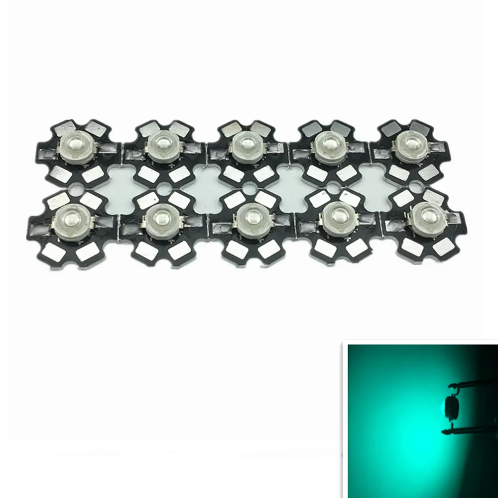 50pcs 3W 490nm - 495nm Cyan Color High Power LED Light Emitter Diode on 20mm Star PCB 50pcs bidirectional p6smb12ca p6smb13ca p6smb15ca p6smb18ca p6smb20ca p6smb22ca p6smb24ca tvs diode smd package smb