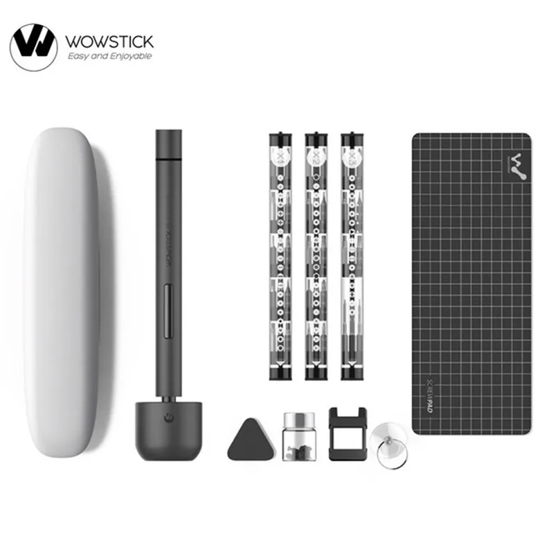 Xiaomi Wowstick 1F Pro Mini Electric Screwdriver Rechargeable Cordless Power Screw Driver Kit LED Light Lithium Battery Operated