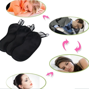 

10 Pcs Blindfold 2020 Top Eye Mask Shade Cover Blindfold Night Sleeping Black New Travel Eyepatch Venda Bandeau Blinddoek