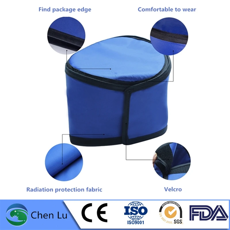 Подлинная x-ray Защитная 0,35 mmpb свинцовая крышка взрослого использования медицинская радиологическая защита свинцовая шляпа