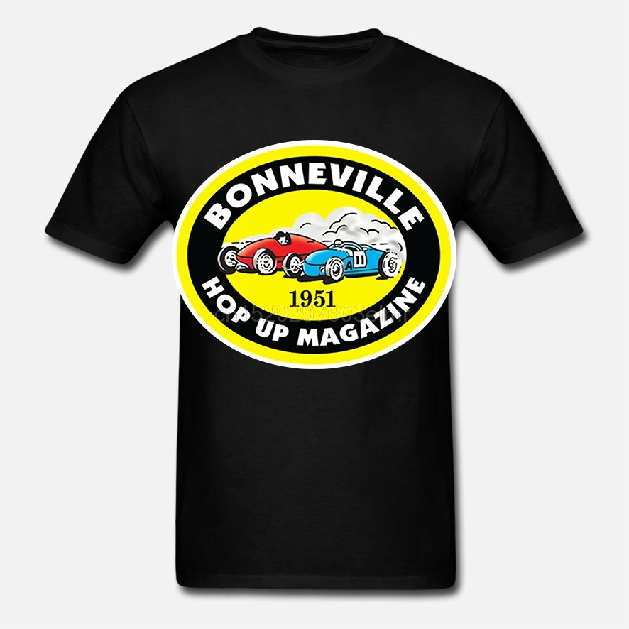 Hop Up Magazine Bonneville 1951 Hot Rod Car Tribute футболка | Мужская одежда