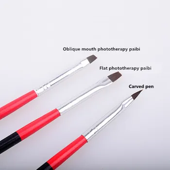 

100setPainted drawing pen, hook flower pen 3 / set black rod, phototherapy carving, painting pen, nail tools