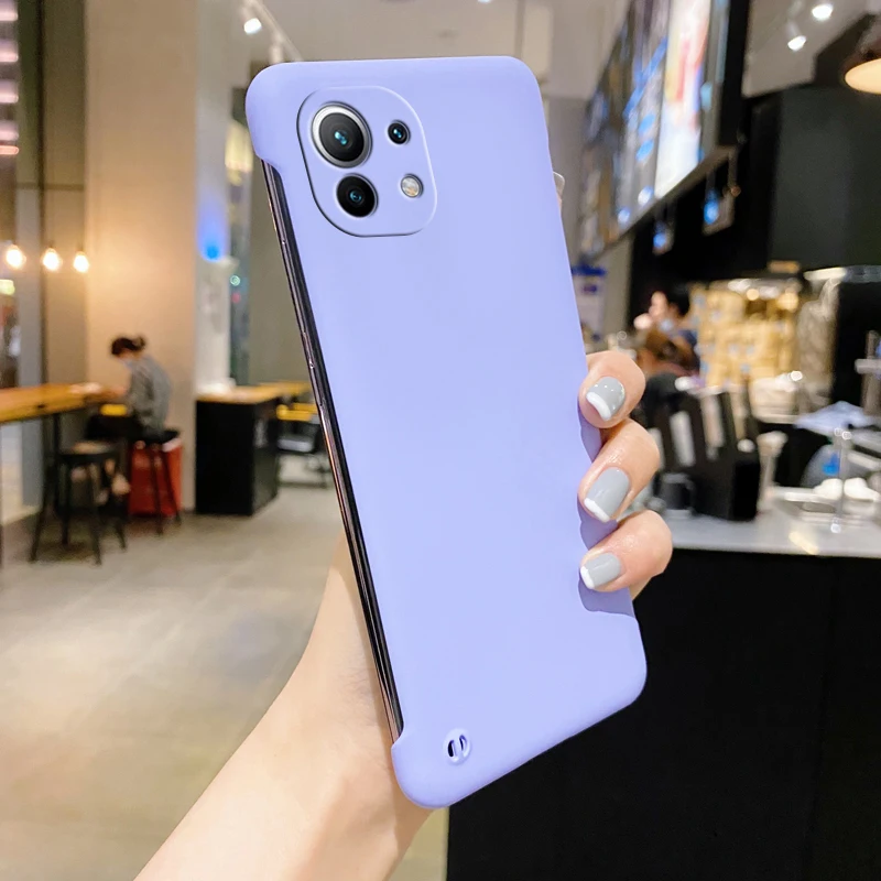 Ultra Thin Frameless PC Phone Case Cover For Xiaomi Mi 11 12 10T Lite Redmi Note 9 9s 10 4G 10S 8 Pro Max 9T Poco F3 5G _voghion.com