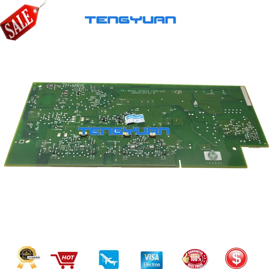 Q6683-60191 Q6683-60152 каретки ПК доска для hp Designjet T1100 T610 каретки плоттера запчасти