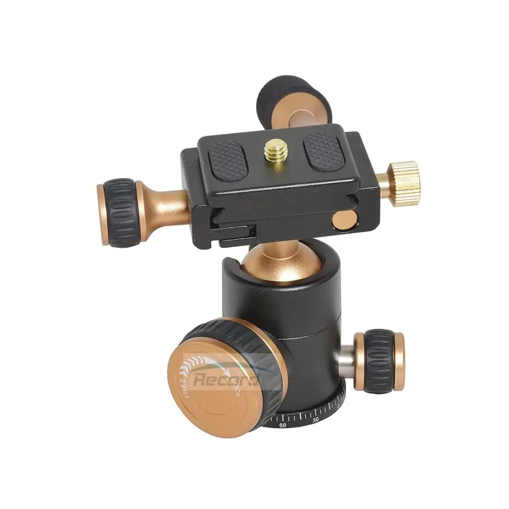 Головка штатива, универсальная шаровая Головка Flexi-Tilt с быстроразъемной пластиной, винт 1/4 для DSLR камеры, видеокамеры, мобильного телефона/iPad