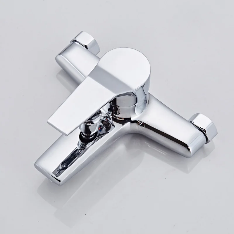 Square Bathtub Shower Faucets Floor Standing Faucet Hot Cold Water Tap