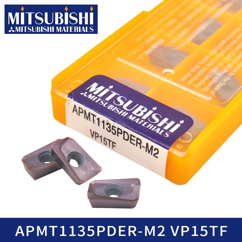 Mitsubishi APMT1135PDER-M2 VP15TF карневесты вставки фреза для токарного станка с ЧПУ фрезерные Токарные инструменты из нержавеющей APMT1135PDER-M2 APMT 1135