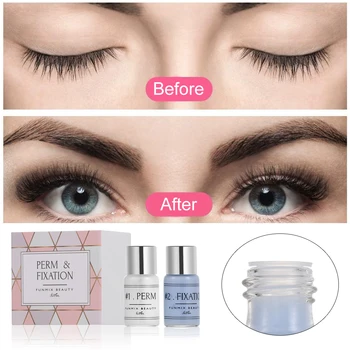 

1/2 Pcs Long-lasting Makeup Eyelash Permin Kit Cilia Curling Fixation Agent Eye Lashes Extension Perming Lift Curler Perm Tool
