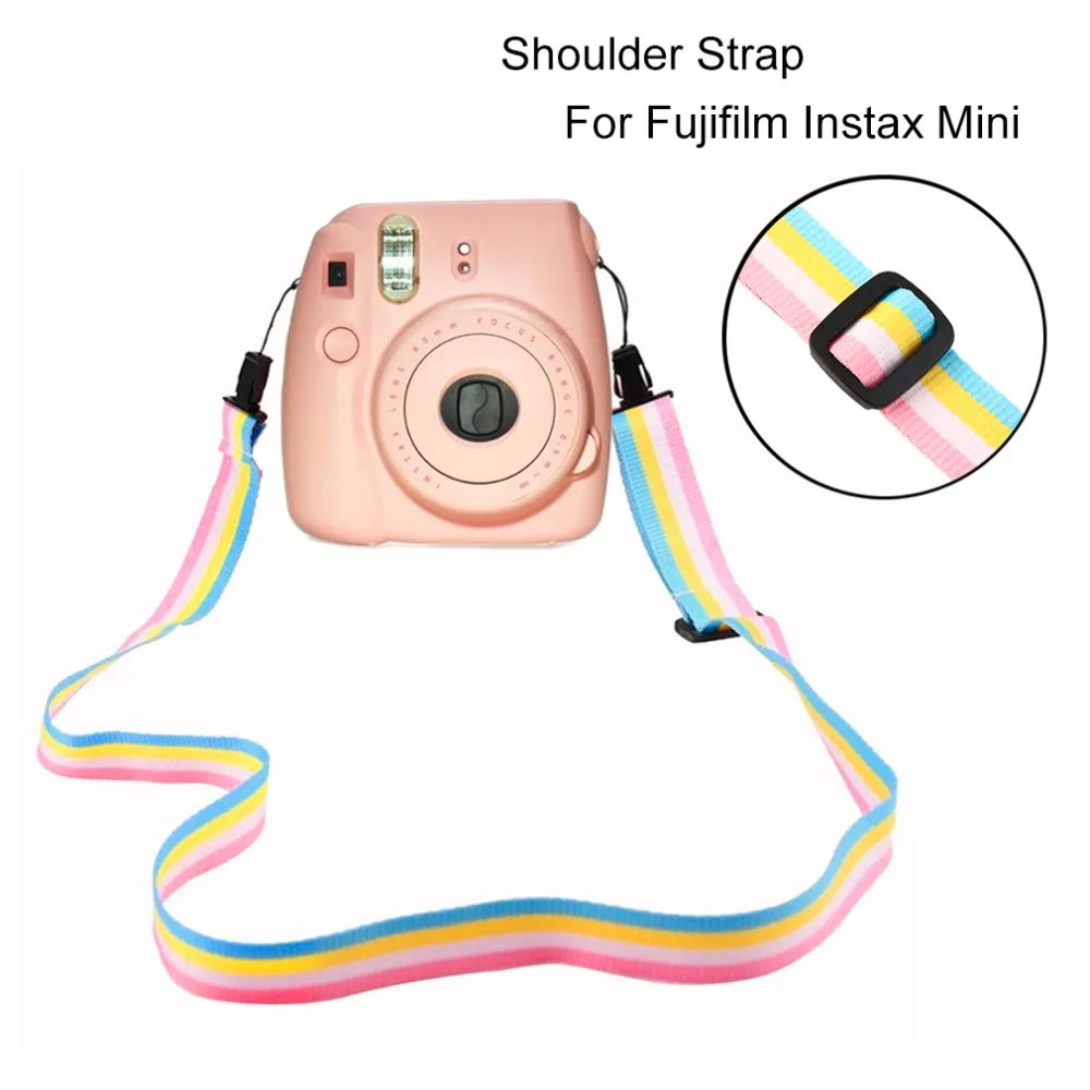 

Instant Film Camera Rainbow Camera Flexible Neck Shoulder Strap For Fujifilm Instax Mini Camera Accessory Parts