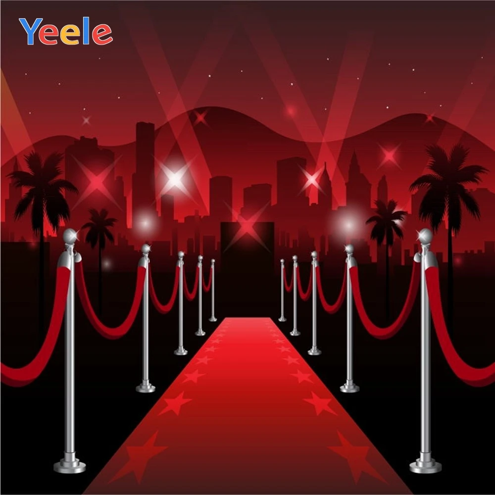 Yeele сценический красный ковер фон для фотографии VIP вечерние в Золотой горошек Детские Портретные фото фон фотосессия Фотостудия