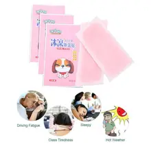 Охлаждающие пластыри, Детская температура, медицинский пластырь, мигрень, накладка на глаза от головной боли, низкая температура, ледяной гель, полимерный гидрогель, Случайная