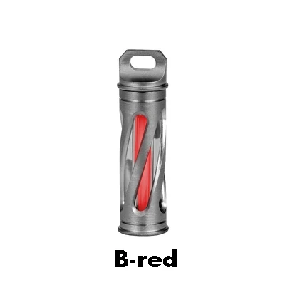 Самоосвещающийся Тритий подвесной светильник открытый спасательный подвесной брелок - Цвет: Красный