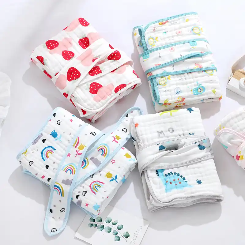 Mousseline Bebe Swaddle Couverture D Emballement 6 Couches De Gaze De Coton Sac De Couchage Personnalise Doux Bebe Serviette De Bain Nouveau Ne Sac De Couchage Aliexpress