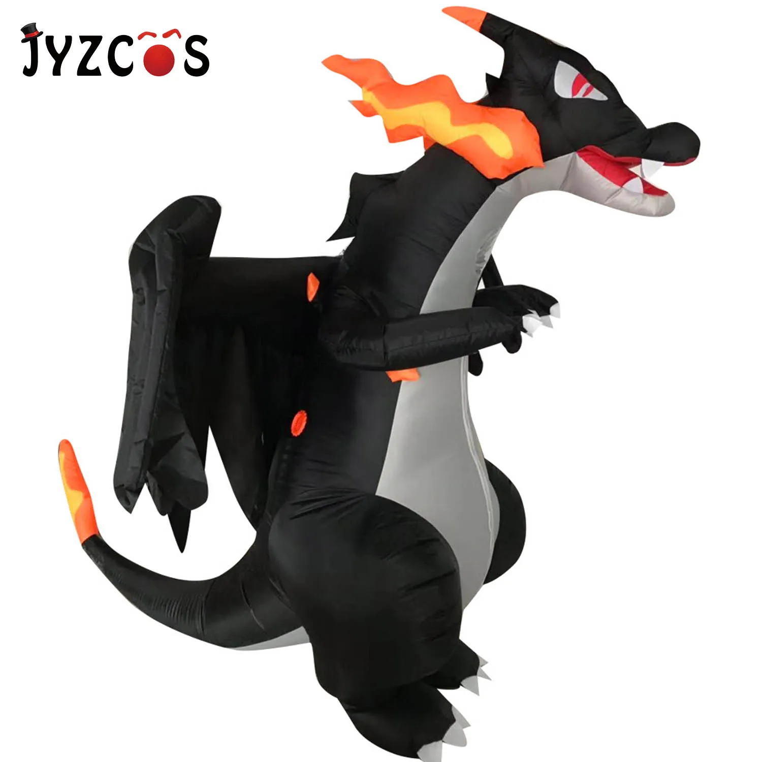 JYZCOS анимэ косплей для взрослых мужчин Spitfire динозавр надувной костюм Рождество талисман взрослый костюм динозавра на Хэллоуин для женщин
