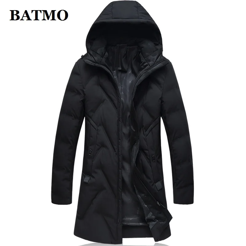 

BATMO 2019 new arrival winter high quality 90% white duck down hooded jackets men,men's winter warm coat,plus-size L-4XL 8823