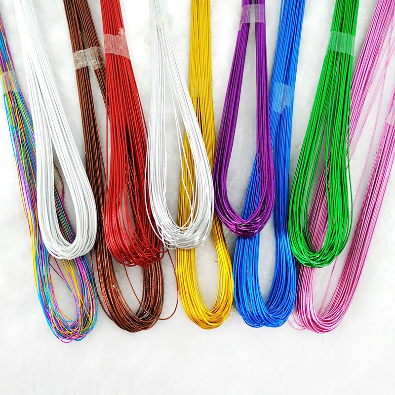 Сетчатые Цветочные материалы 22#24# нейлоновое цветы железные аксессуары к проводам железные провода шелковые цветочные материалы длинные 80 см 80 шт./лот S