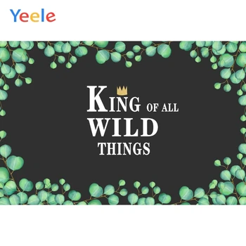 

Yeele Baby Shower Party Portrait Leaves King Newborn Photography Backdrop Personalized Photographic Backgrounds For Photo Studio